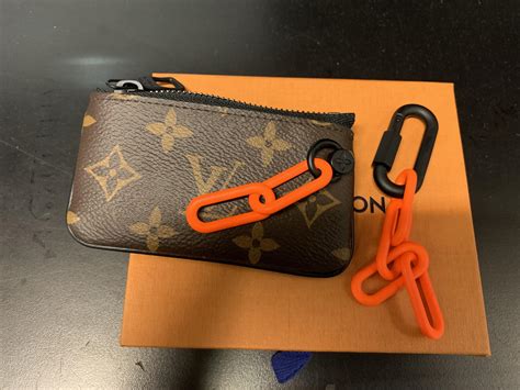 louis vuitton large key pouch|authentic Louis Vuitton keychain.